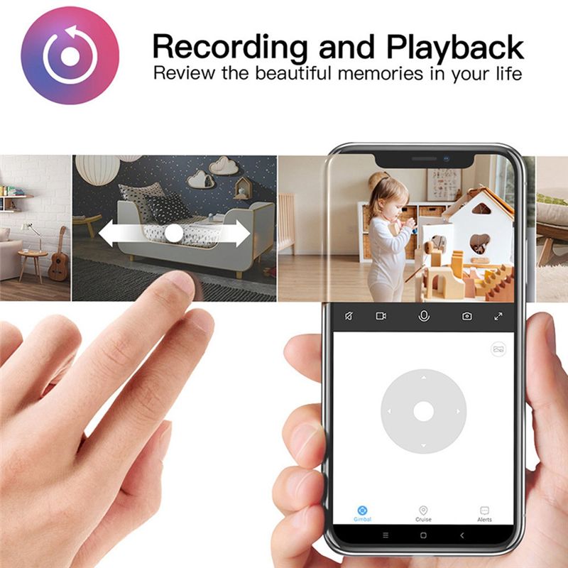 Home Security Monitoring - Умная Wi-Fi камера Tuya для помещений,