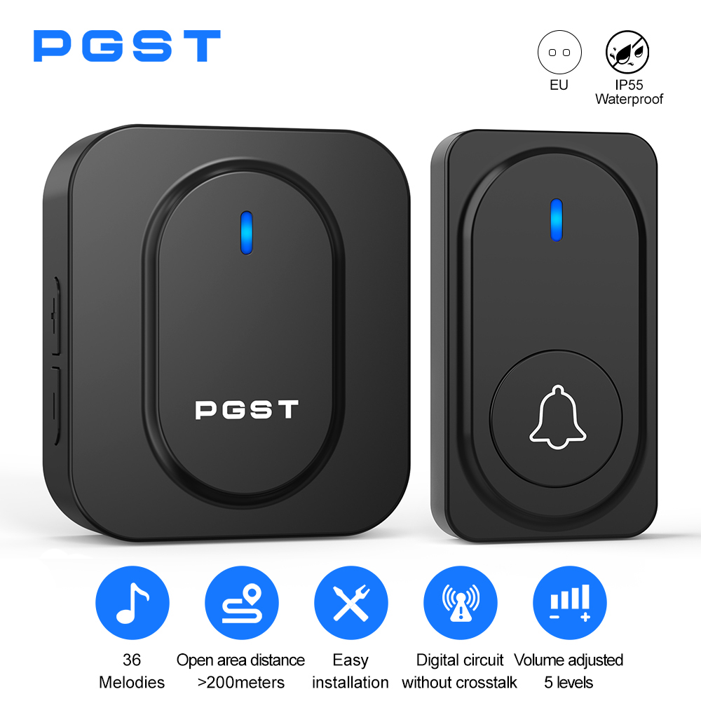 Home Security Installation - Беспроводной дверной звонок PGST с 36