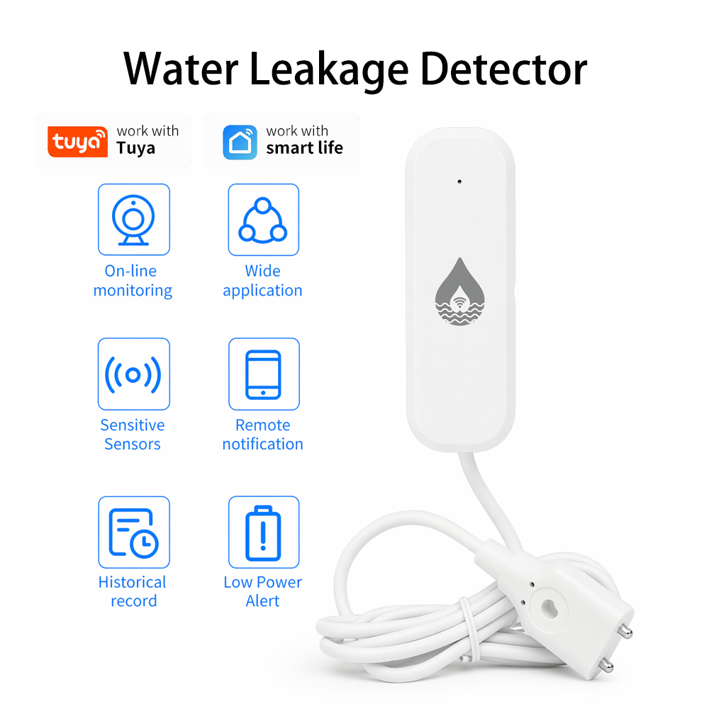 Home Security Monitoring - Датчик протечки воды YFK WiFi/Zigbee, умные