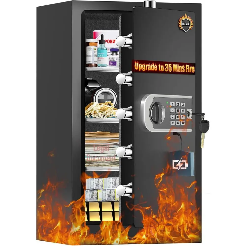 Home Security Keypad - Усовершенствованный огнестойкий домашний сейф на 35