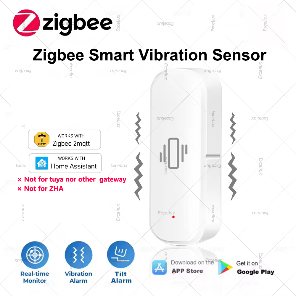 Home Security Monitoring - Умный датчик вибрации Zigbee, защита дома,