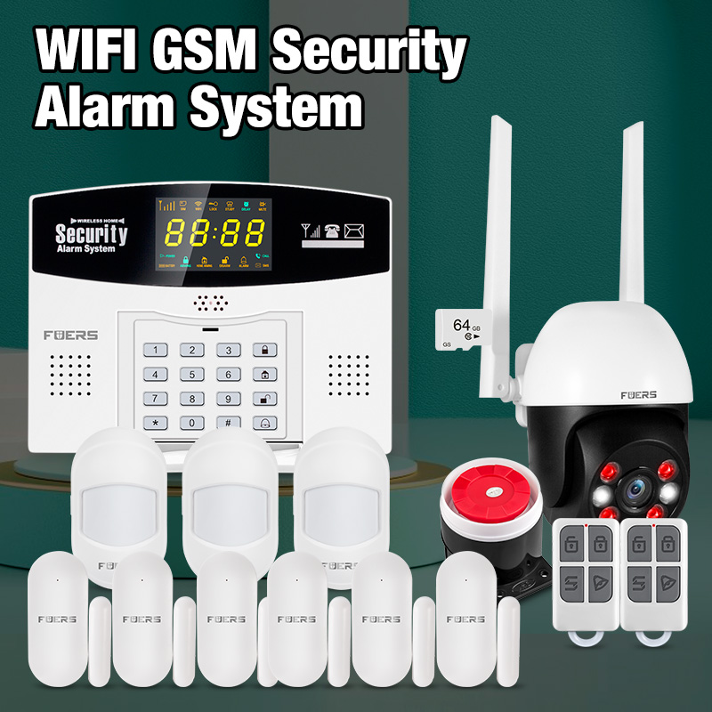 Home Security Front Door Camera - Комплект умной сигнализации Fuers Tuya, Wi-Fi,