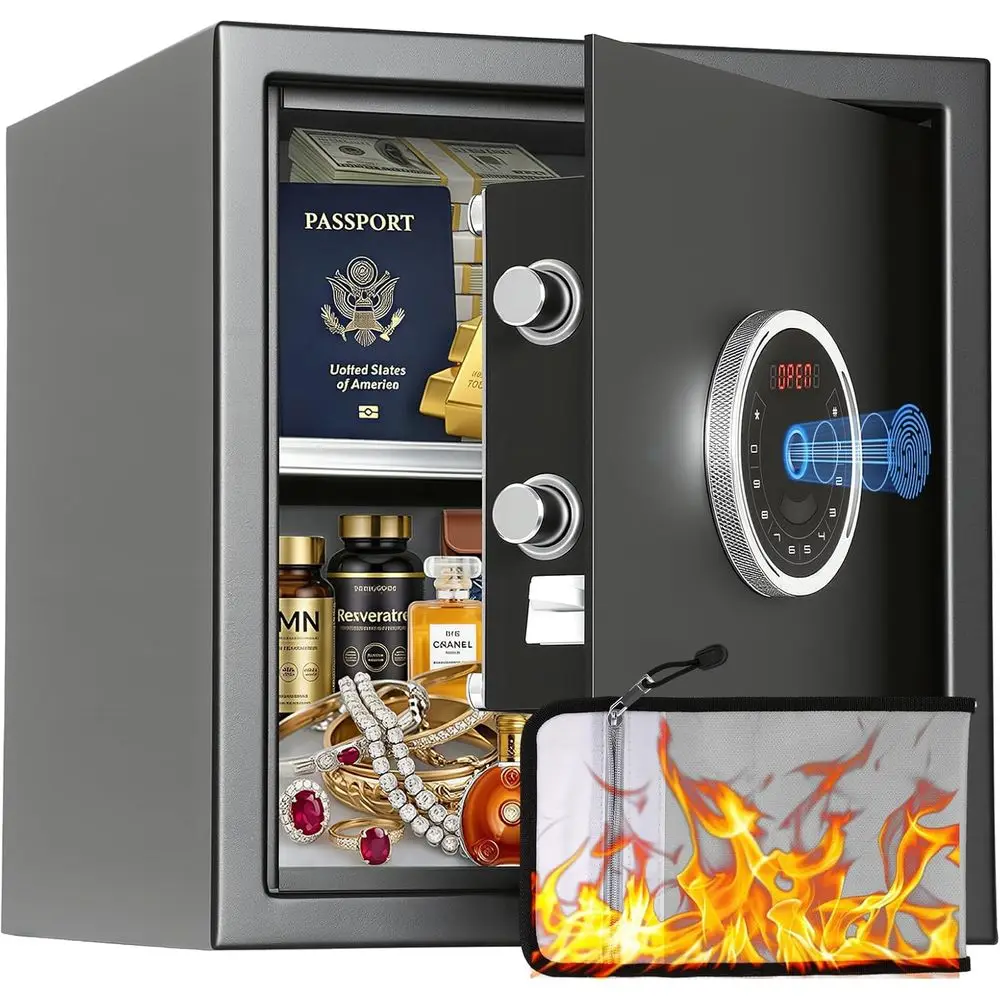 Home Security Keypad - Биометрический сейф с автоматическим открытием 1.5,