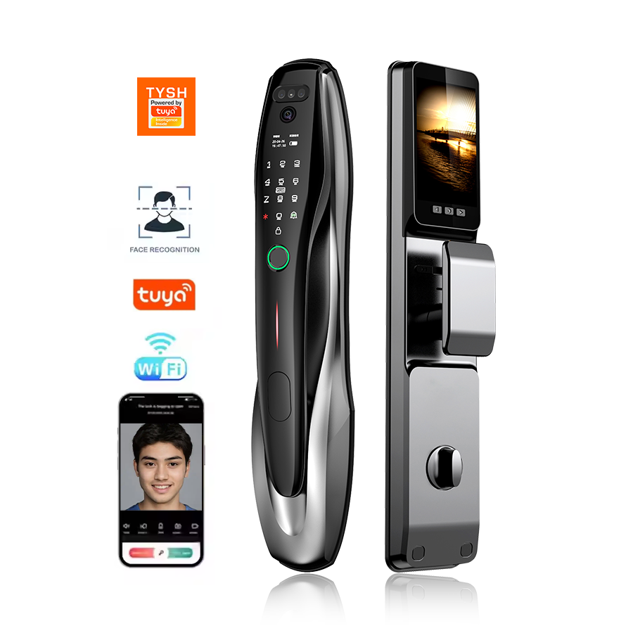 Home Security Front Door Camera - TYSH Tuya Security Отпечаток пальца NFC-карта