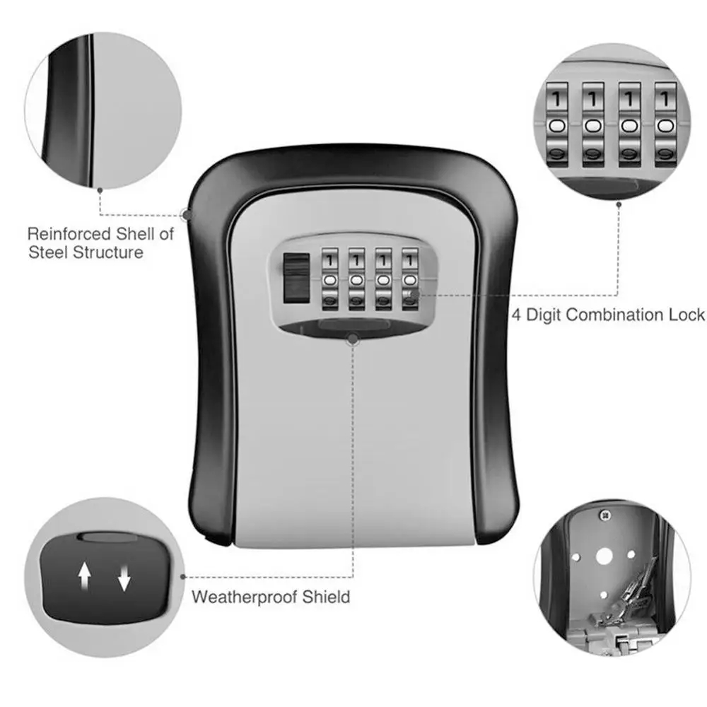 Настенный сейф для ключей с 4- – обзор и цена Home Security Officer