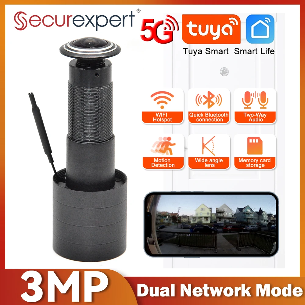 3 МП HD Wi-Fi видеоглазок 2.4G – обзор и цена Home Security Front Door Camera
