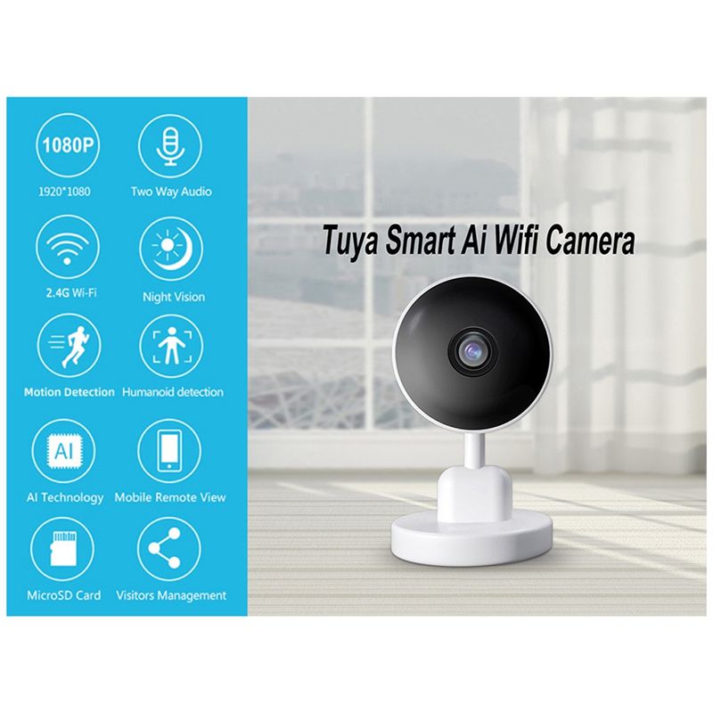 Умная Wi-Fi камера Tuya для по – обзор и цена Home Security Monitoring