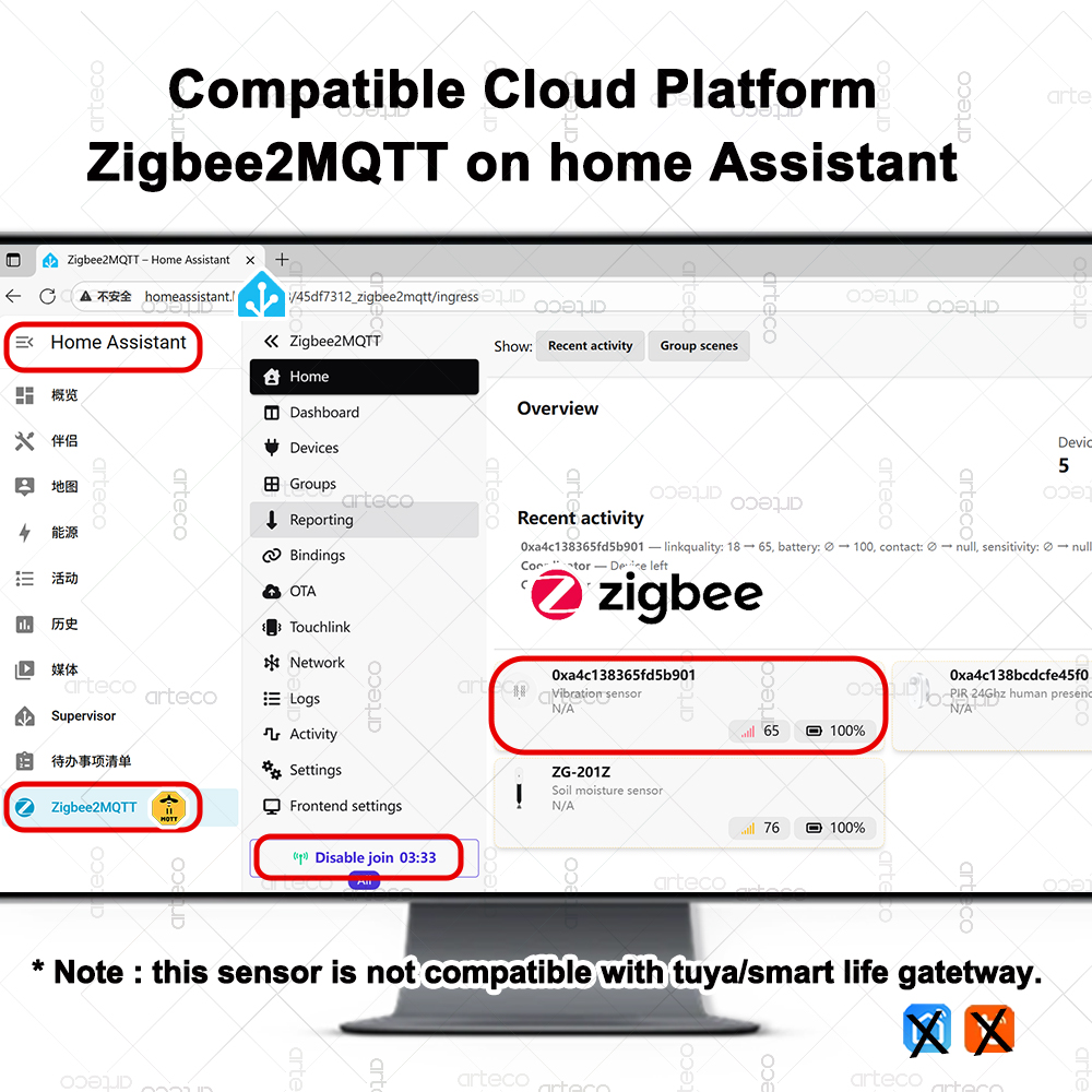Умный датчик вибрации ZigBee 3 – обзор и цена Home Security Monitoring