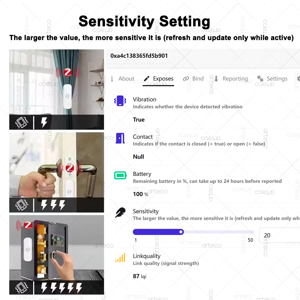 Умный датчик вибрации ZigBee 3 – обзор и цена Home Security Monitoring