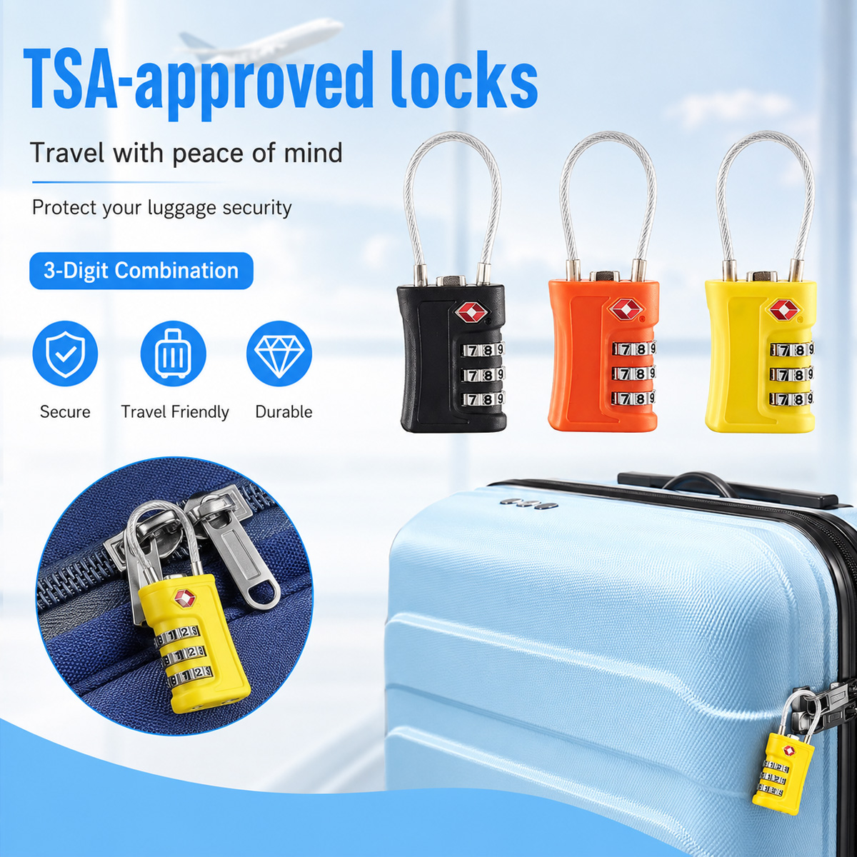 Замок для багажа, одобренный T – обзор и цена Home Security Locks
