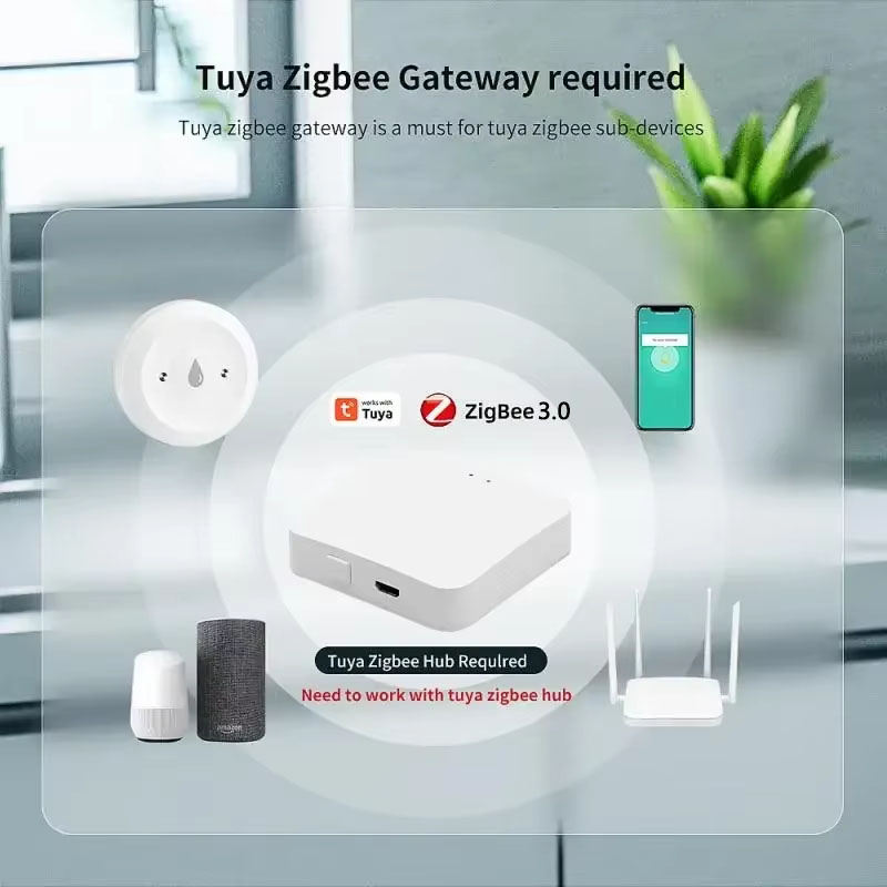 Датчик утечки воды Tuya ZigBee – обзор и цена Home Security Monitoring