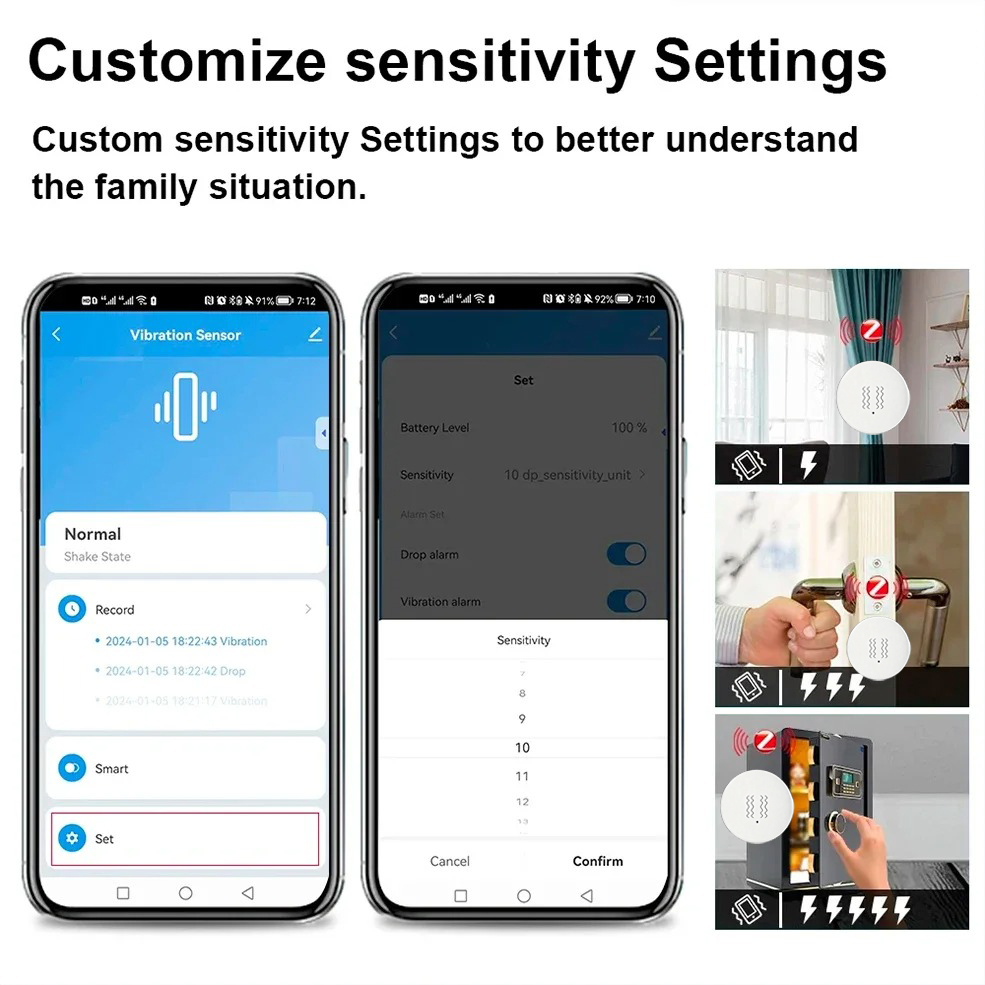 Умный датчик вибрации и наклон – обзор и цена Home Security Monitoring