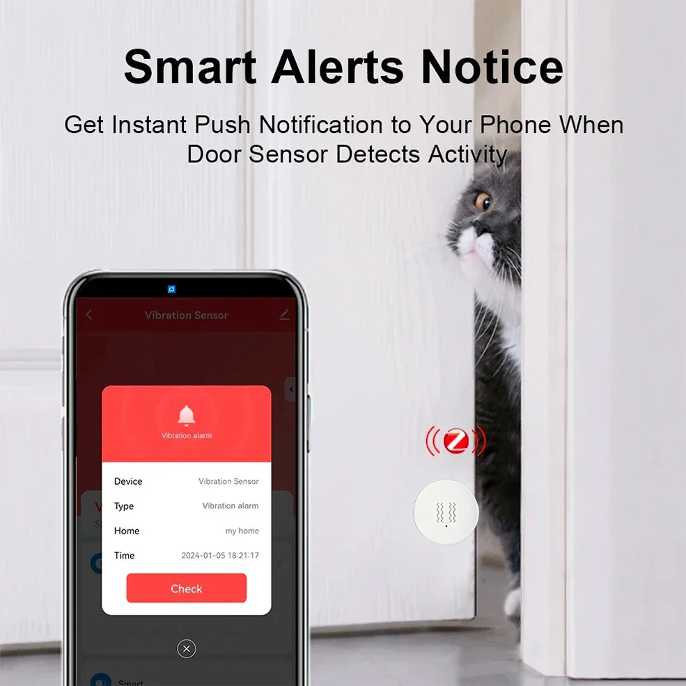 Умный датчик вибрации и наклон – обзор и цена Home Security Monitoring