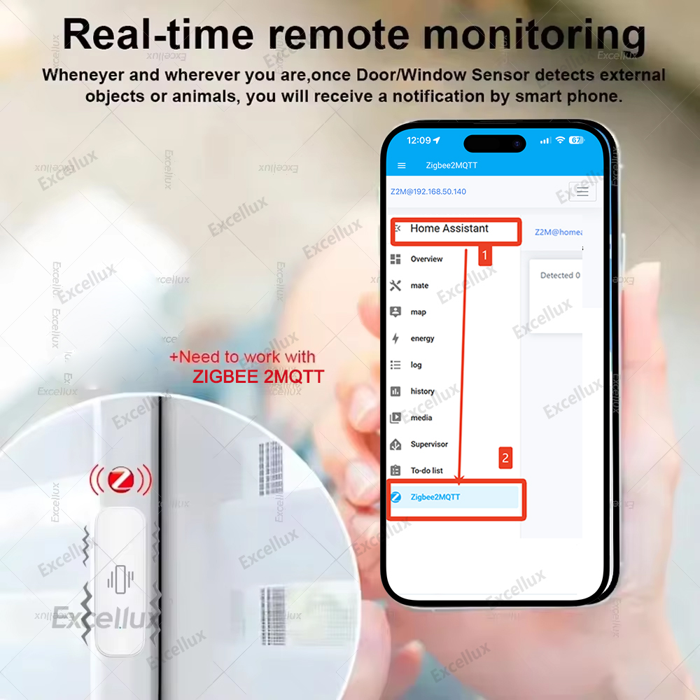 Умный датчик вибрации Zigbee,  – обзор и цена Home Security Monitoring