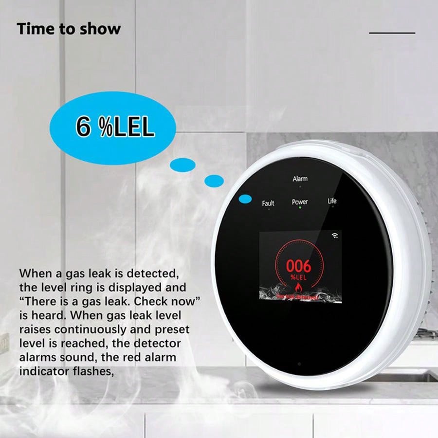 Датчик газа с Wi-Fi 2.4G, дете – обзор и цена Home Security Monitoring