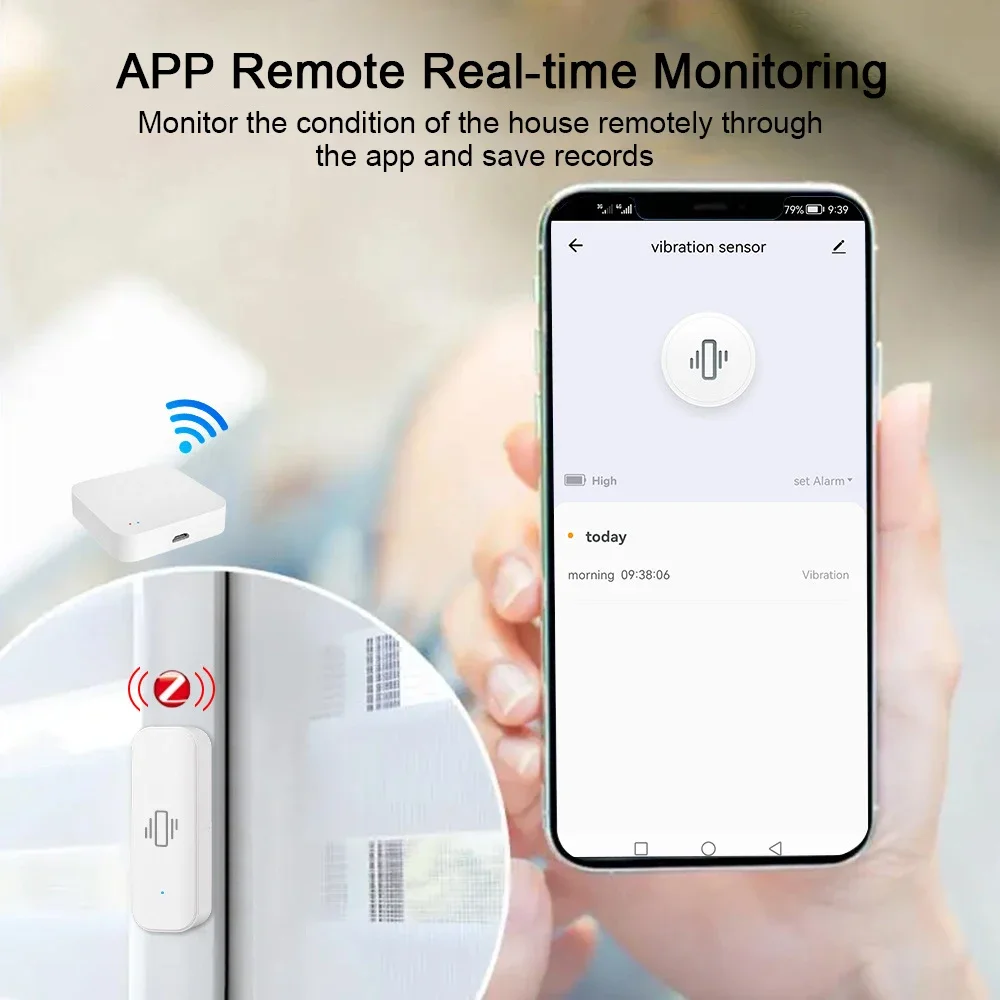 Умный датчик вибрации Tuya Wi- – обзор и цена Home Security Monitoring