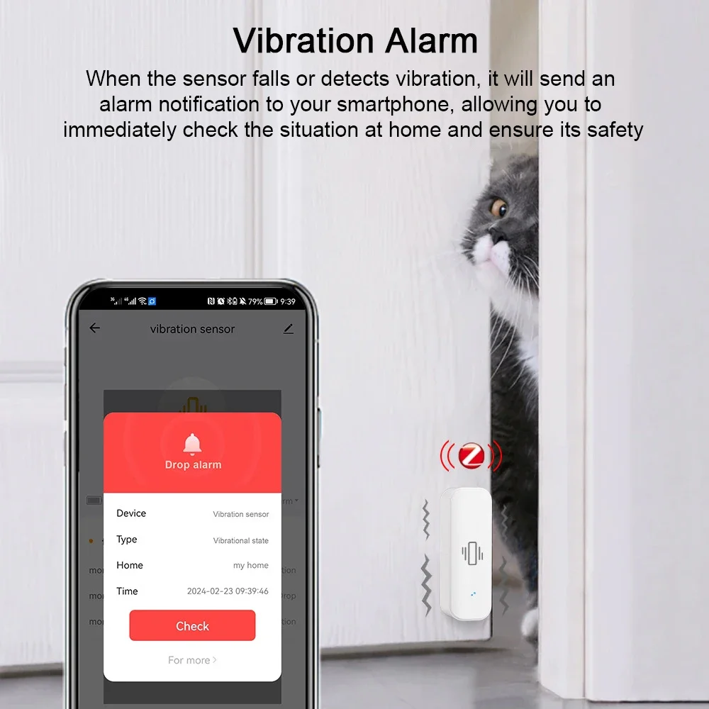 Умный датчик вибрации Tuya Wi- – обзор и цена Home Security Monitoring