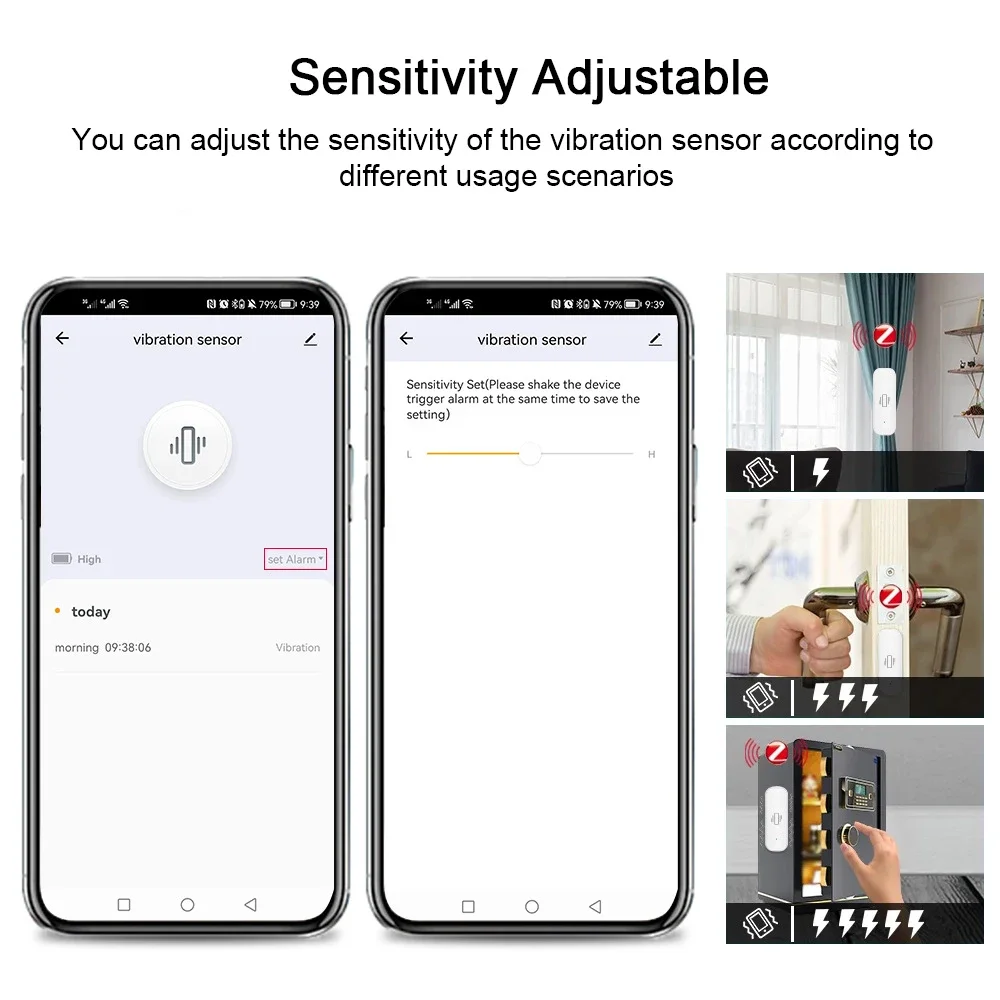 Умный датчик вибрации Tuya Wi- – обзор и цена Home Security Monitoring