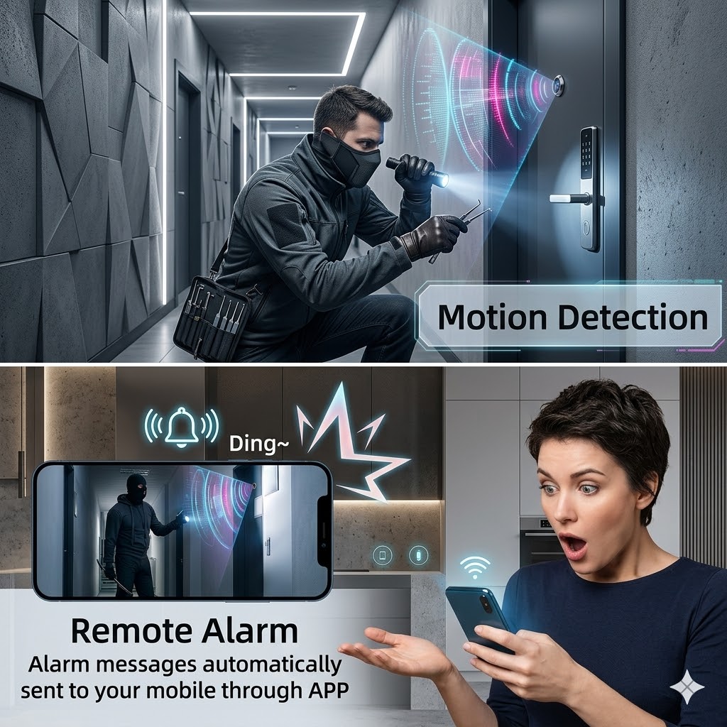 180 °   3-мегапиксельная 2K-ка – обзор и цена Home Security Front Door Camera