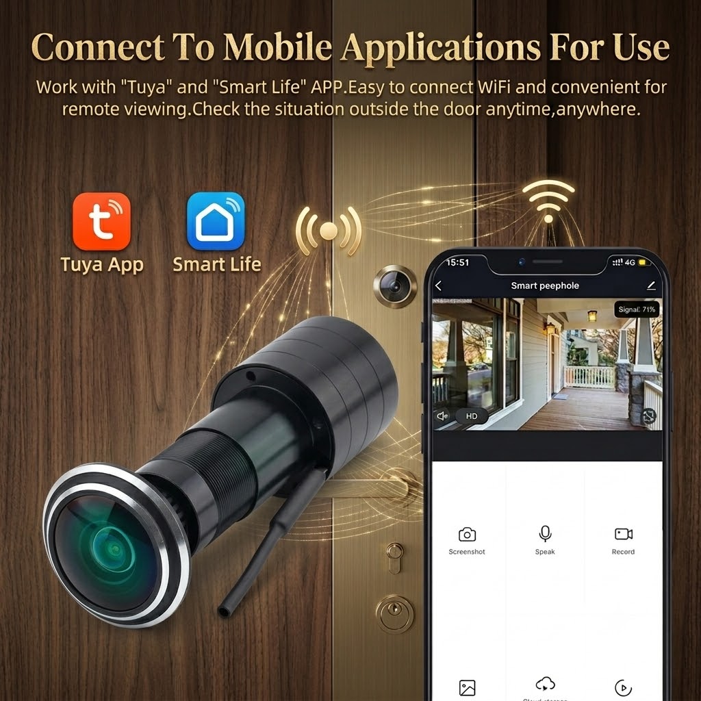 180 °   3-мегапиксельная 2K-ка – обзор и цена Home Security Front Door Camera